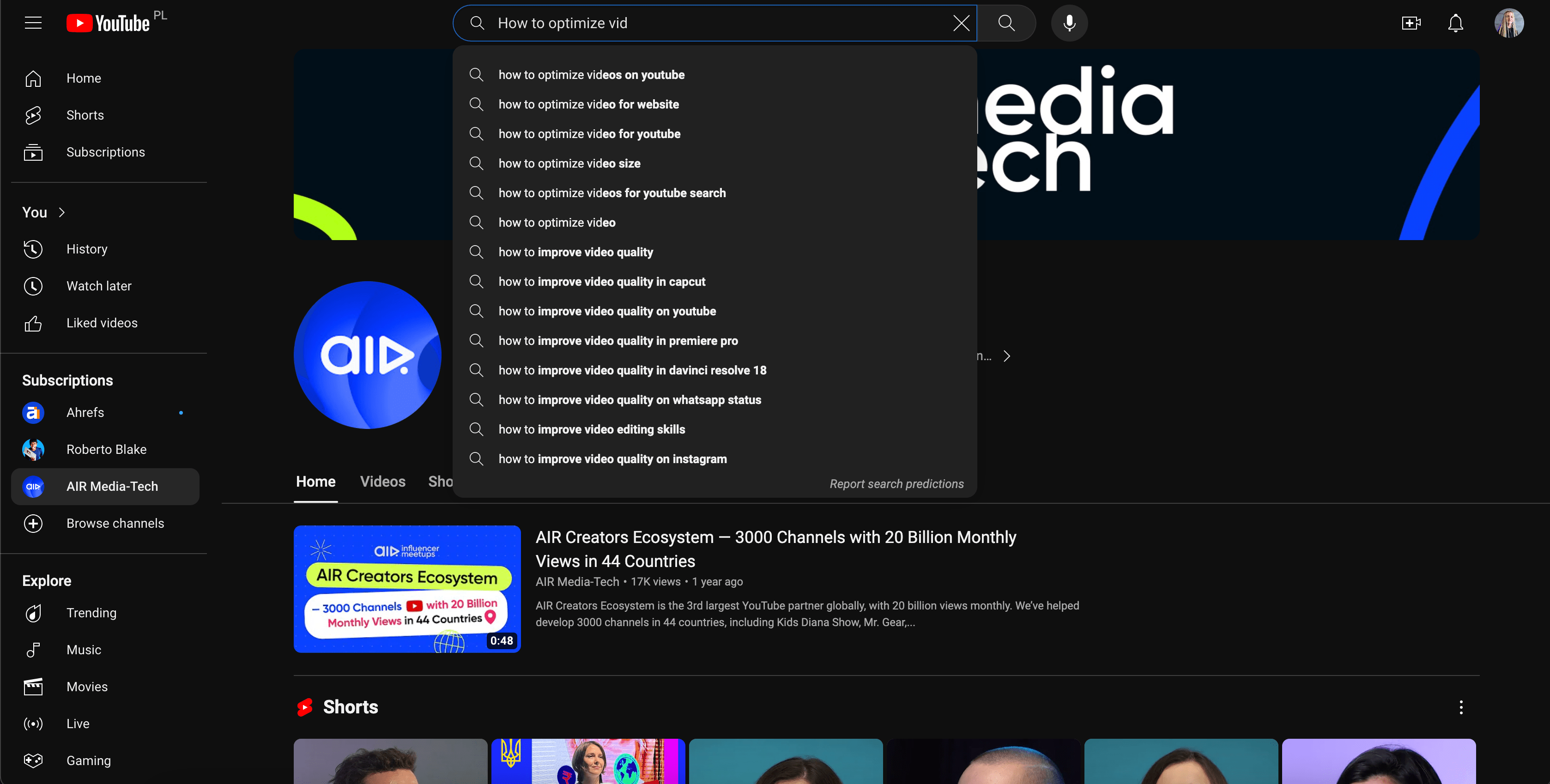 Use YouTube Search Bar to Optimize Your Videos