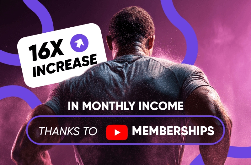 16x increase in monthly income thanks to Memberships 16x increase in monthly income thanks to Memberships